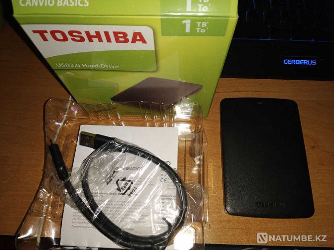 Сыртқы қатты диск 1 Тб TOSHIBA USB 3.0 + кабель  Алматы - изображение 5