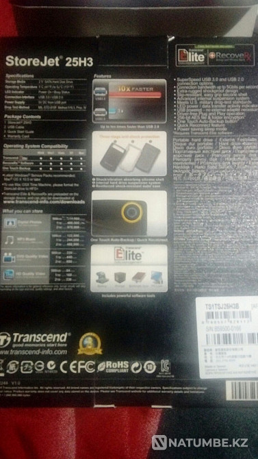 Transcend 1тв; usb3 Алматы - изображение 1