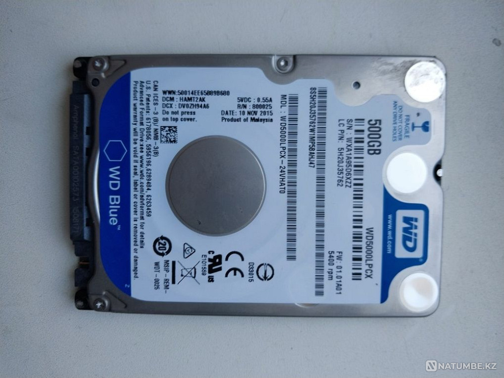 HDD для ноутбука 500 Гб Алматы - изображение 2