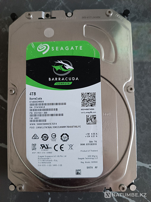 Продаются жёсткие диски на 4 и 8 tb Алматы - изображение 2