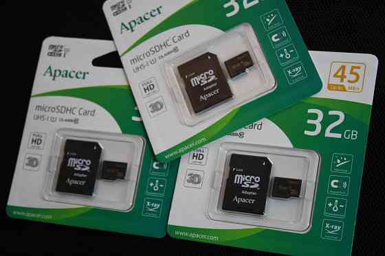 Микрофлешка Apacer 32 гига микро флешка флеш карта Оригинал Алматы