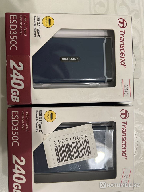 Внешний накопитель Transcend TS240GESD350C 240Gb синий Алматы - изображение 1