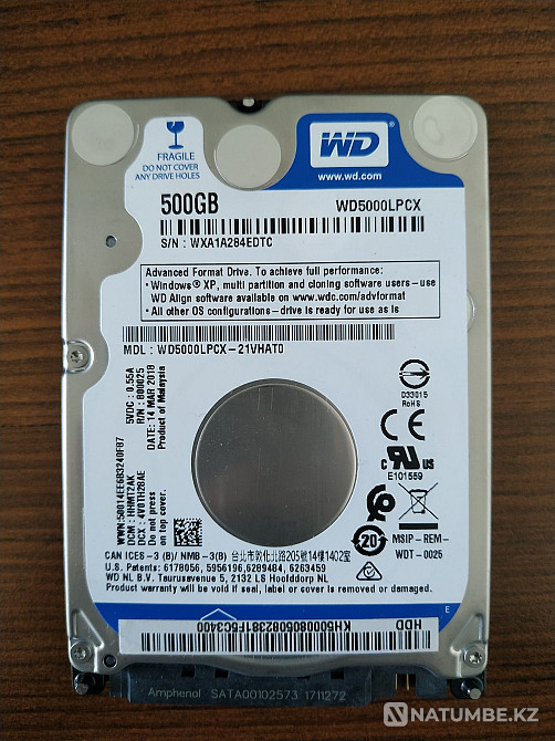Продам жёсткий диск для ноутбука Алматы - изображение 1