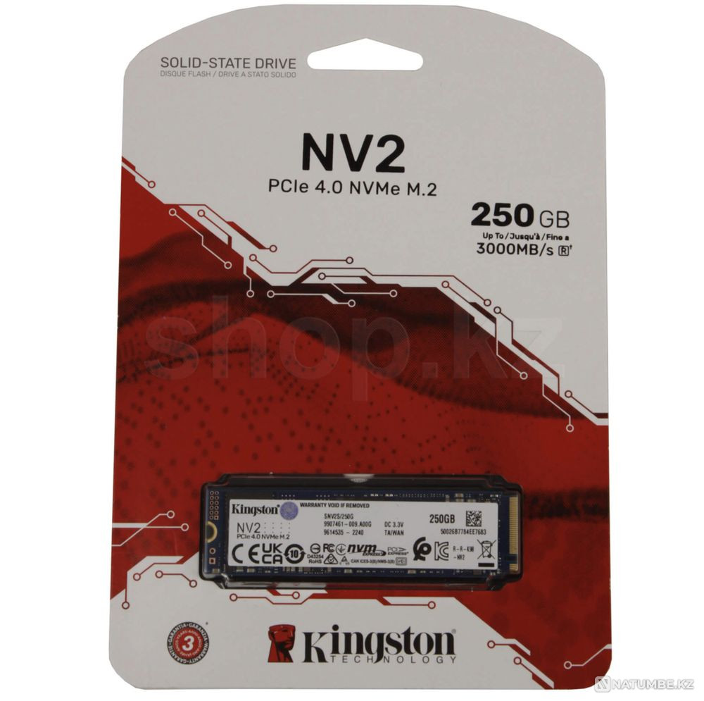 SSD накопитель 250 GB Kingston Алматы - изображение 1