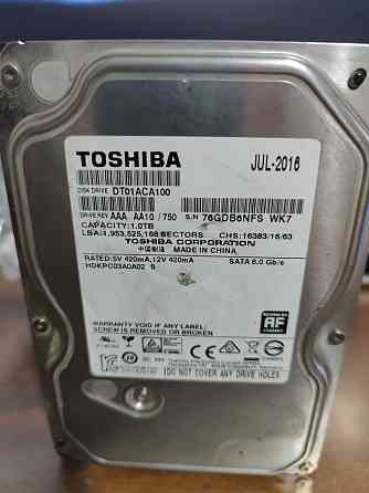 Жёсткий диск HDD ; TOSHIBA Алматы