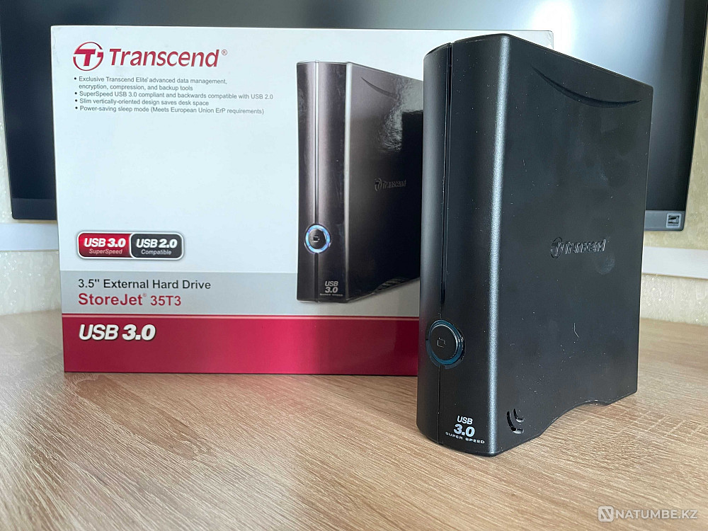 Внешний жёсткий диск (Transcend 3TB) Алматы - изображение 1