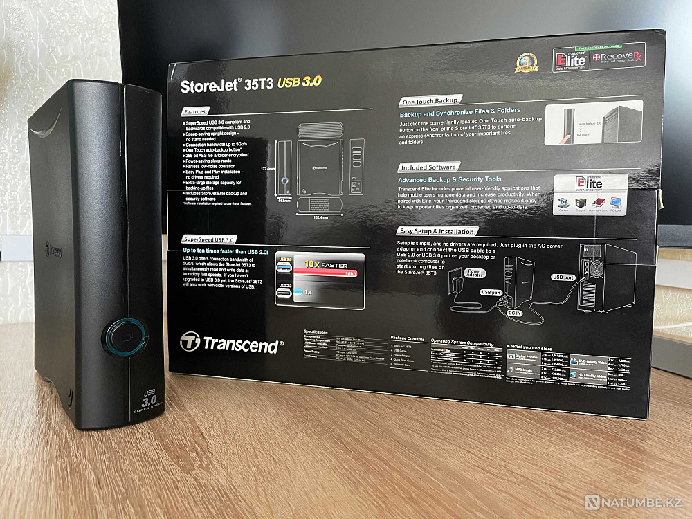 Внешний жёсткий диск (Transcend 3TB) Алматы - изображение 2