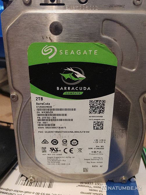 Selling 2 TB hard drive Almaty - photo 1