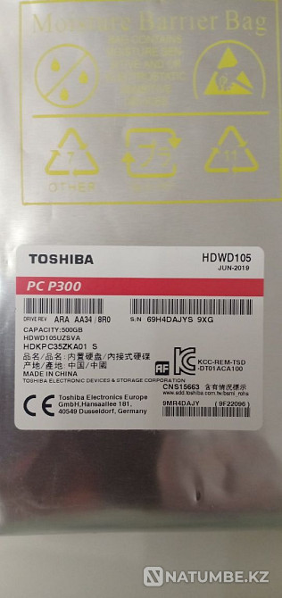 Жёсткий диск Toshiba 500 GB Алматы - изображение 2