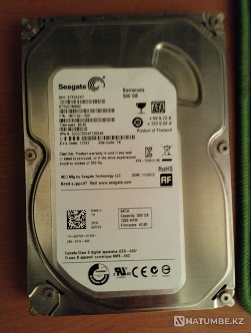 Продам жесткий диск 500 gb Алматы - изображение 2