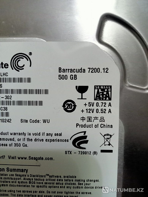 Selling hard drive 500GB Almaty - photo 2