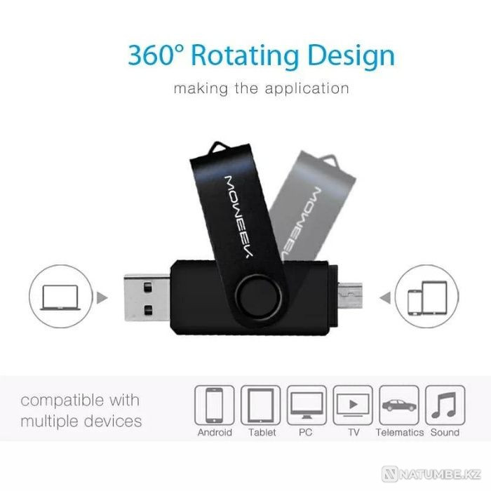 Телефон мен компьютерге арналған USB флэш-дискісі  Алматы - изображение 6