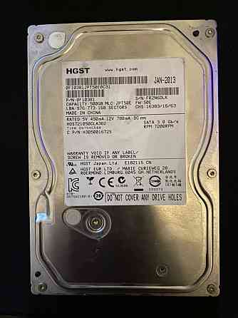 Жесткий диск ( HDD ) на 500 гбайт. Алматы
