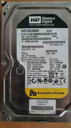 Western Digital; WD1602ABKS; 160GB Алматы