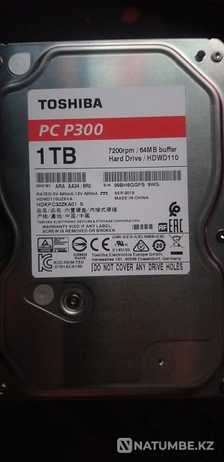 жесткий диск 1 tb Алматы - изображение 1