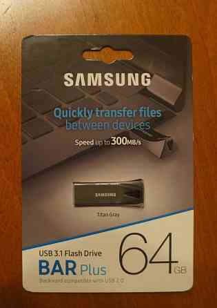 Флешка Samsung USB 3.1; 64ГБ; 300МБ/с; защита от воды; удара и темп-ры Алматы