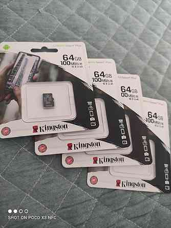 Карта памяти Kingston MicroSD 32 гб; 64гб; микро флешка; Алматы