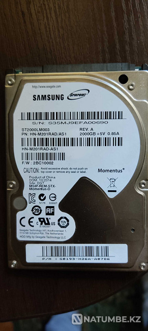 Қатты диск 2000 Гб SATA 2.5 Samsung  Алматы - изображение 1