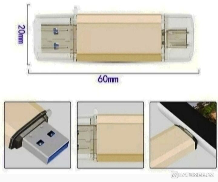 Double-sided flash drive 64 GB Almaty - photo 2
