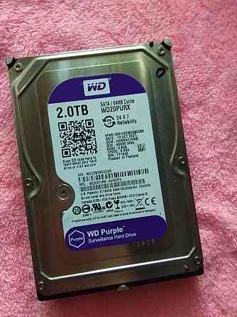 Жёсткий диск на 2 ТБ Western Digital Purple (Компьютер не видит диск) Алматы