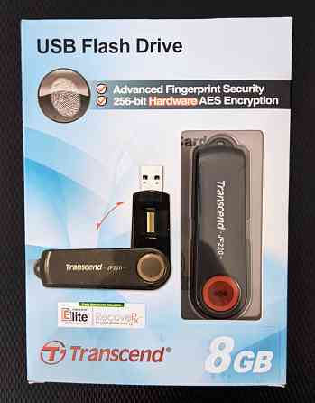 Дактилоскопический USB Flash 8Gb TRANSCEND TS8GJF220 Fingerprint secur Алматы