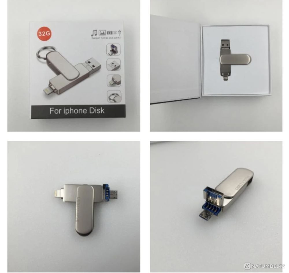 Флешка для iPhone; Samsung 256 гб USB 3.0 Алматы - изображение 4