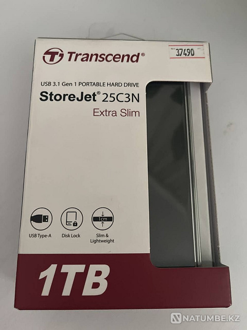 Внешний накопитель 1 TB. Transcend StoreJet 25C3 Алматы - изображение 1