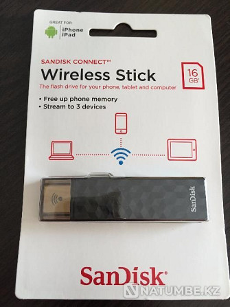 iPhone үшін SanDisk WiFi 16 ГБ сымсыз флэш-диск  Алматы - изображение 1