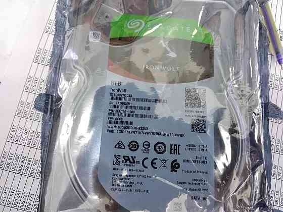 Жесткий диск HDD Seagate IronWolf 6 TB Новые Almaty