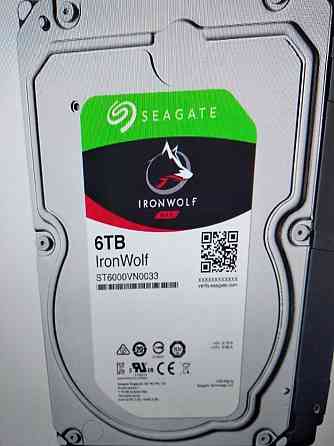 Жесткий диск HDD Seagate IronWolf 6 TB Новые Алматы