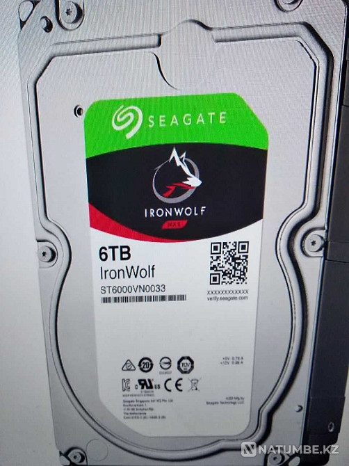 Жесткий диск HDD Seagate IronWolf 6 TB Новые Алматы - изображение 2