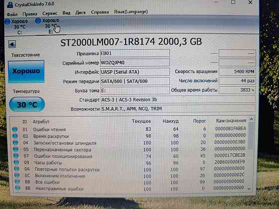 Продам внешний жёсткий диск HDD накопитель ADATA на 2000гб usb 3;0 Алматы