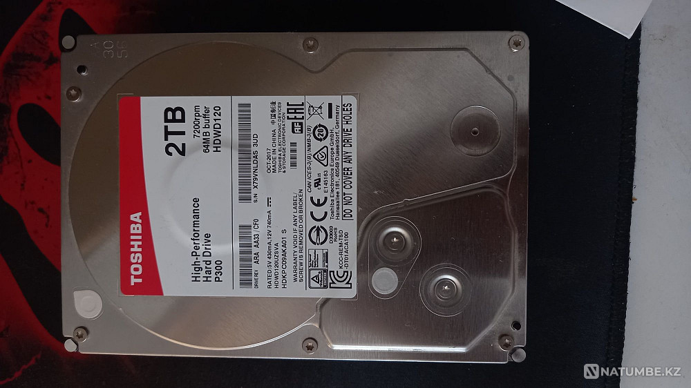 Жёсткий диск Toshiba 2TB 3'5 Алматы - изображение 1