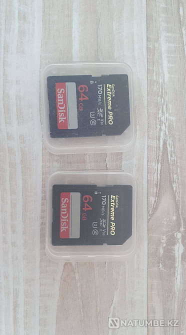 Продам новые карты памяти SanDisk Extreme Pro SDXC UHS-I 64Gb 170MB/s Алматы - изображение 1