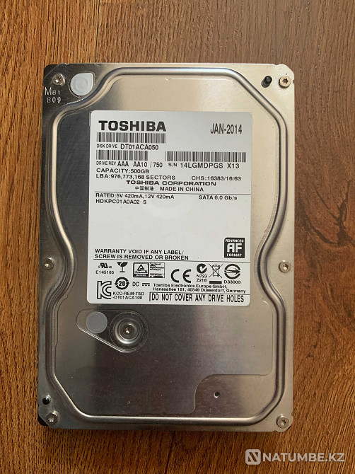 жёсткий диск на 500 Гб Алматы - изображение 1