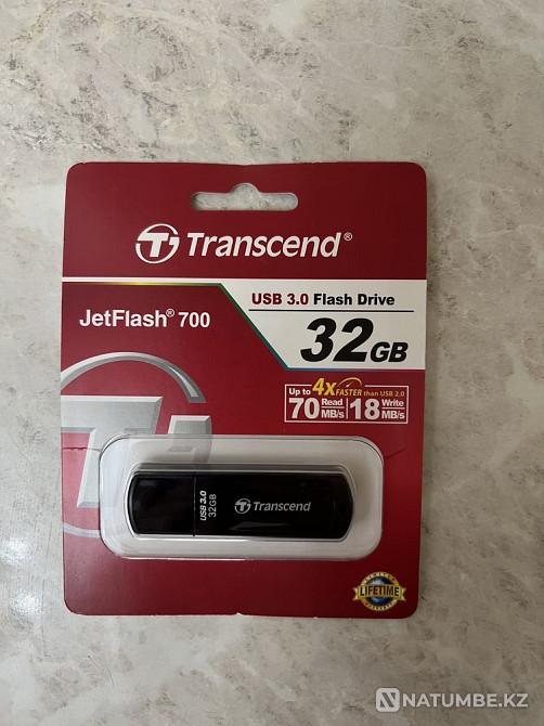 Флешка 32Gb Transcend JetFlash 700; USB 3.0 Алматы - изображение 1