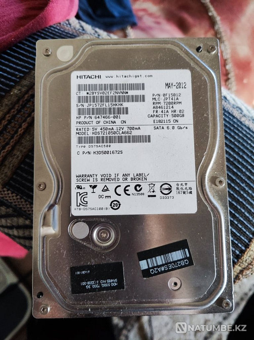 Жёсткий диск 500Гб; SATA3; 6Gb/s Алматы - изображение 1