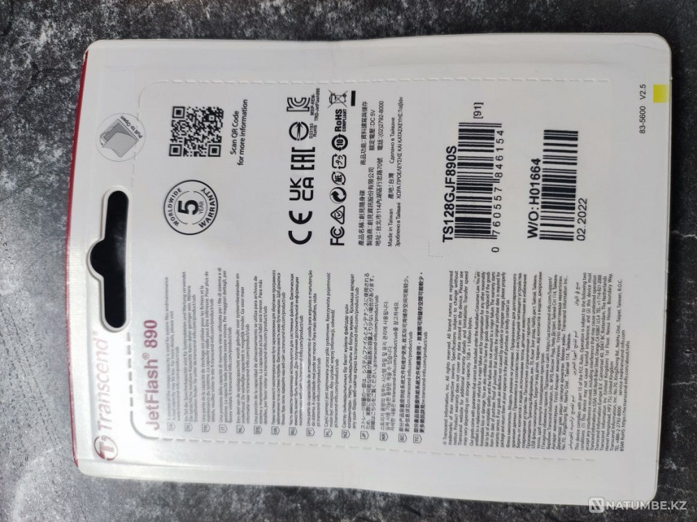 Новая USB Флешка 128Gb Transcend JetFlash 890S; USB 3.1 Алматы - изображение 2
