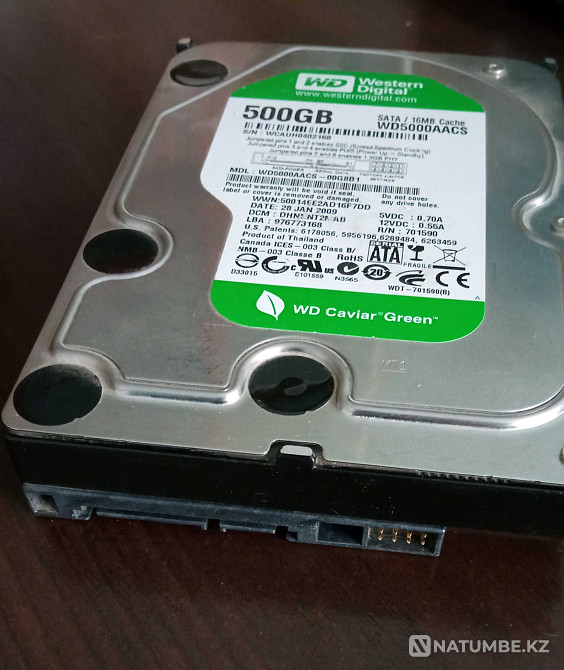 Жесткий диск 500GB Алматы - изображение 2