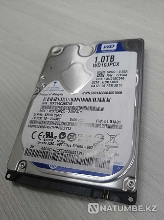 Жедел түрде пайдаланылған қатты диск HDD 1TB  Алматы - изображение 2