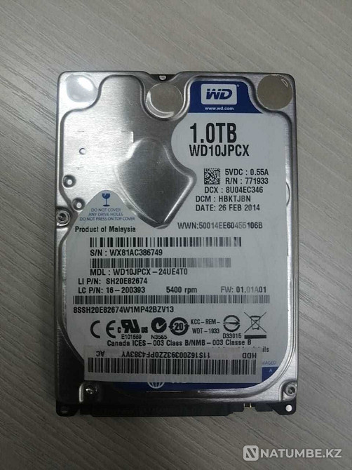 Жесткий диск HDD 1ТБ Б/У срочно Алматы - изображение 1