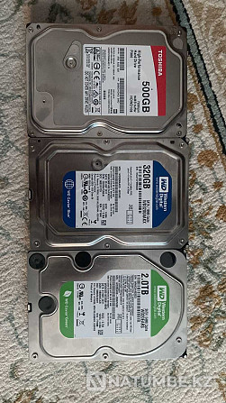 I am selling a 2TB and 500GB hard drive; 320GB Almaty - photo 1