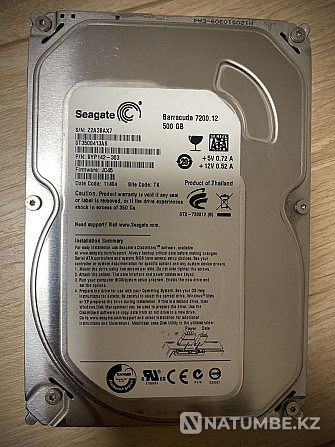 Hard Drives hdd 3.5 500 / 1000 gb in good condition Almaty - photo 2