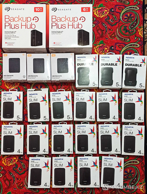Внешние жесткие диски USB 4 ТБ; 5 ТБ продам Алматы - изображение 1