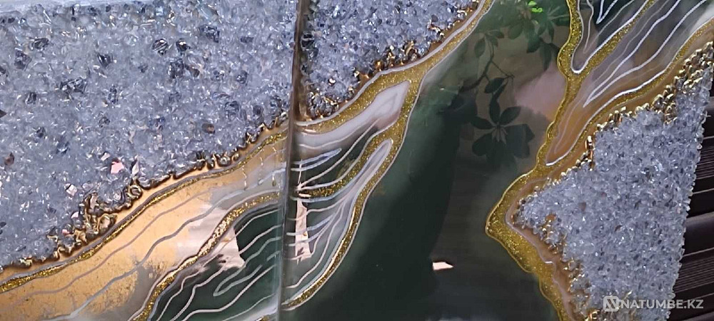 Авторская интерьерная картина (триптих)эпоксидная смола  - изображение 3