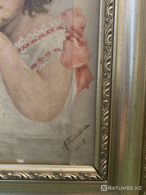 Чудесная антикварная картина 1903 года!  - изображение 2