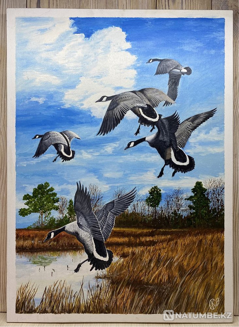 Картина “Гуси»  - изображение 1