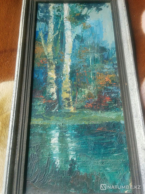 Картина ;масло *Берёзки* Орлов.Е.И 1997г. Алма-ата.  - изображение 1