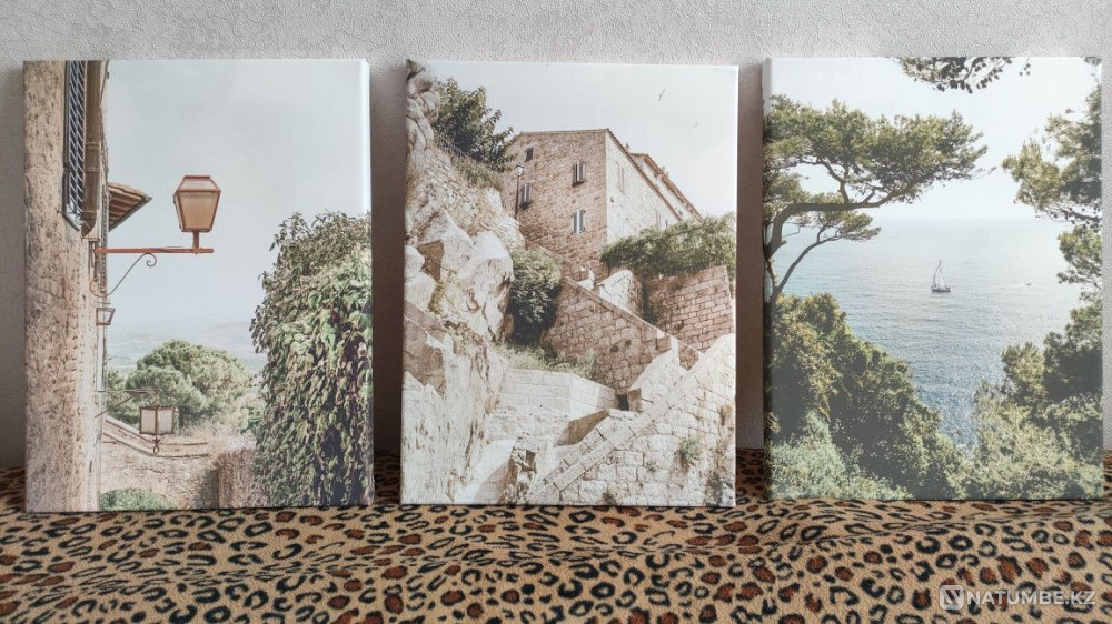 Картины на холсте; набор из 3-х картин  - изображение 1