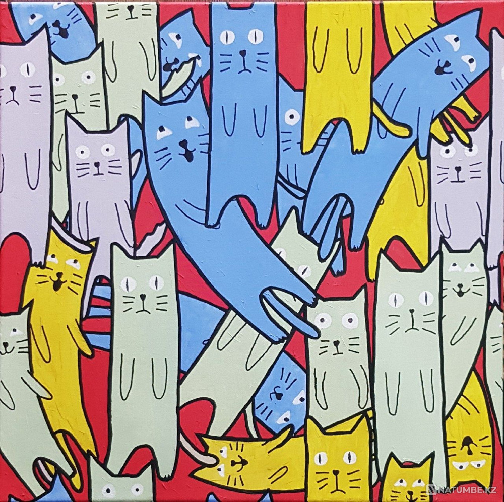 Картина. Коты. Кот.  - изображение 5